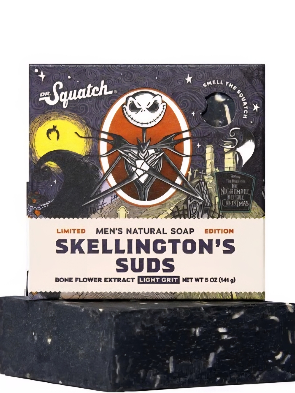 Dr. Squatch Skellington's Suds Men's Natural Soap - Black